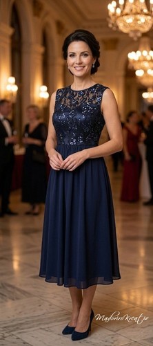 Elegantes teiliges kleid - elegantes,