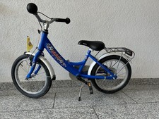 PUKY 16 Zoll Einstiegsrad für Kinder Kinderfahrrad - Blau/Fußball