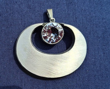 Modernist KL Karl Sten Laine Anhänger 925er Sterling Silber Finland Bergkristal