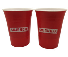 Trinkbecher Smirnoff Wodka Kunststoff rot ca. 0,3 l Bierpong Beerpong Party