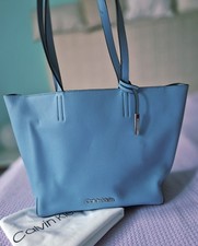 Calvin Klein STITCH SHOPPER Blau Handtasche