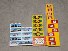 Lego bedruckte Basic Steine Briefkasten City Paketdienst Post  Vintage Legoland