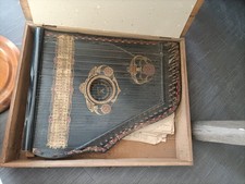 Jacob Stuttgart Antik Zither Holzkasten Musik Saiten Instrument