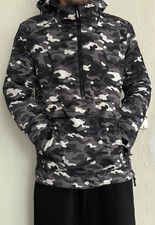 FIREFLY Skijacke Anorak Schlupfjacke ,Winterjacke Gr. 164 Camouflage,Bauchtasche