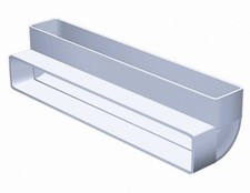 Flachkanal Winkel Kniestück