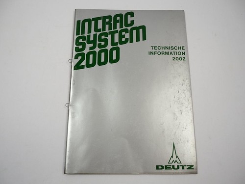 Deutz intrac system - deutz, 2000