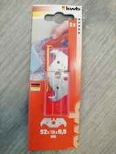 KWB 5 Ersatz Doppelhakenklingen 52x19x0,5mm Teppichklingen