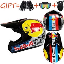 2026 Kinder Erwachsene Motocross Helm Integralhelm +Cross Brille +Handschuhe DE