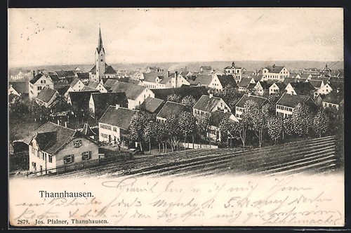 Ansichtskarte thannhausen - ansichtskarte,
