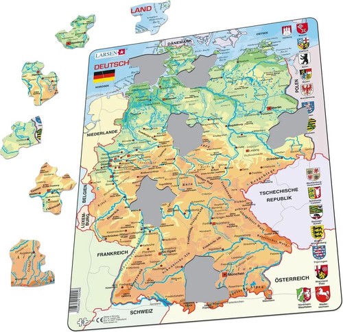 Larsen puzzle deutschlandkarte - larsen,