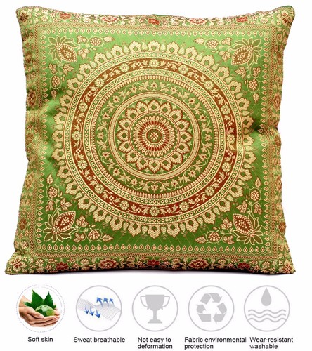 Grün seide kisssenbezug - grün, |
