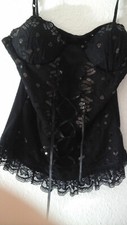 korsage corsage korsett mit Pailetten vorne zum Schnüren gr.36