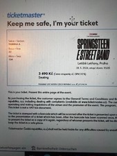 Bruce Springsteen Tickets Prag/Praha
