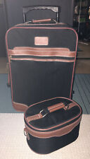 Trolley + Beautycase Set 2-teilig schwarz/braun