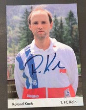 Roland Koch original signierte Autogrammkarte,autograph,DFB,1. FC Köln,Trainer