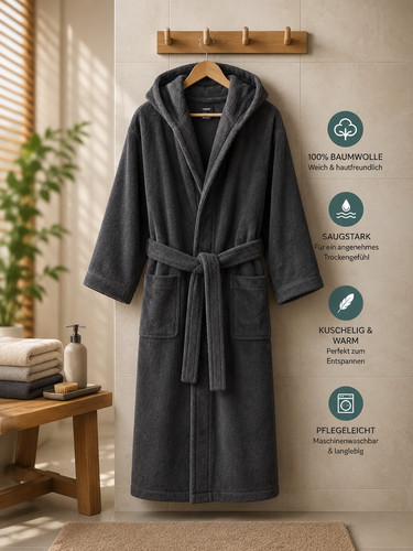 Homelevel bademantel unisex - bademantel,