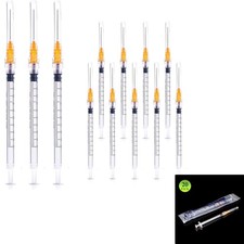 Medizinische Spritzen, 1ml, 25G, Luer-Lock, sterile, Einweg, 20 Pack