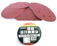 Metabo 25 Haftschleifblätter Sortiment, 150mm für SXE 450, SXE 425 u. a. Herst.