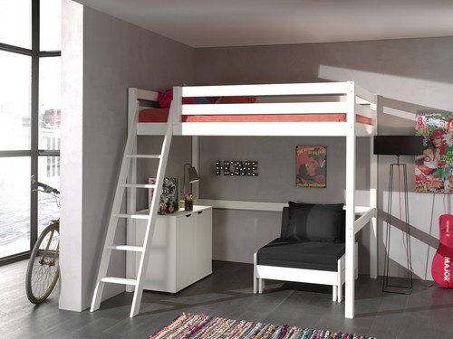 Hochbett mit liegefläche x - liegefläche,