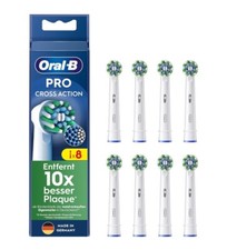 Oral-B CrossAction Pro  Aufsteckbürsten 8 Pack mit CleanMaximiser 100%
