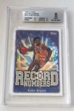 1999 Topps Kobe Bryant Record Numbers #RN7 BGS 8