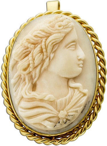 Gemmen brosche anhänger gold - gemmen,