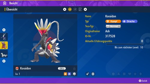 Shiny koraidon 6iv lvl - shiny, 1