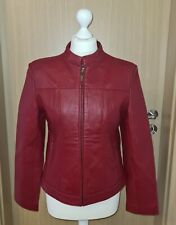 ' HALLHUBER ' Lederjacke für Damen in Gr. 38 Dunkelrot Rot Bordeaux Neu!