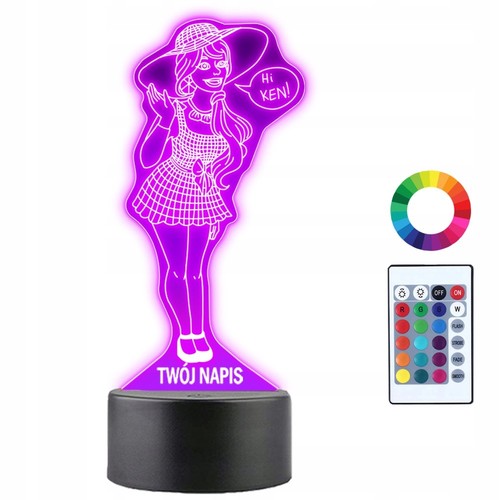 Led nachtlampe barbie - led,