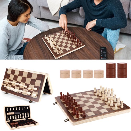 Klappbar schachspiel aus holz - schachspiel,