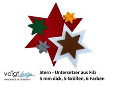 Stern Untersetzer FILZ 5