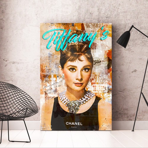 Acrylglasbild audrey hepburn - acrylglasbild,