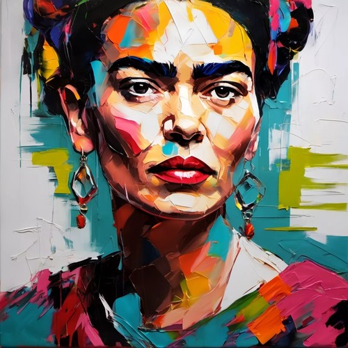 Hommage frida kahlo expressive - frida,