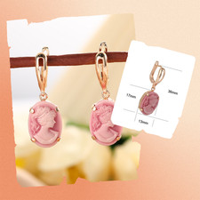 Elegante Cameo-Ohrhänger im