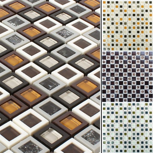 Glas kunststoff mosaik - glas, fliesen