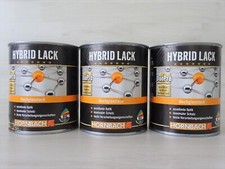 3 x 750 = 2250 ml Hybrid Lack Feuerrot RAL3000 Holzlack Metalllack Lack Farbe