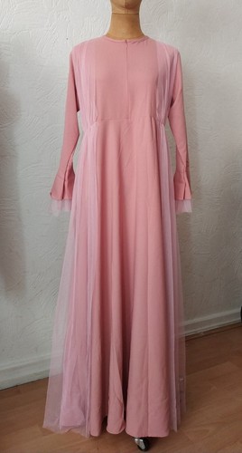 Damen maxi kleid tüllkleid - kleid,