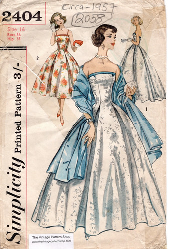 1957 vintage nähmuster b36 - vintage,