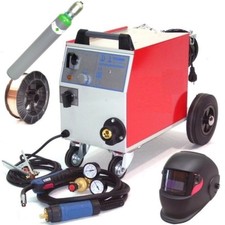 Schutzgas Schweißgerät MIG/MAG 182/6 opt. Schweissdraht Schweisshelm Gasflasche 