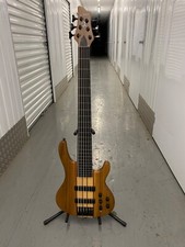 Neuer Mazeti WHTB 6 SAITEN Fretless Bass, massiver Walnusskörper, Ebenholz Griffbrett