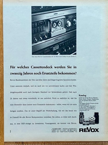 Revox cassettendeck 710 - cassettendeck, mk