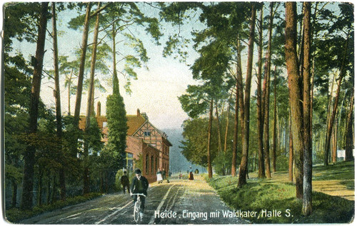 Halle saale heide eingang - /saale,