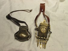 2 alte Schiesspulver-Dosen,Messing,(ev.osmanisch??),f.Vorderlader,RARITÄT