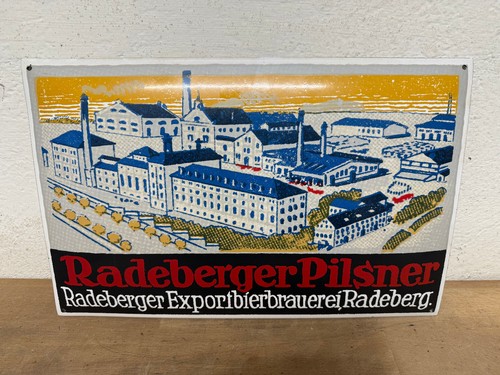 Emailleschild radeberger - emailleschild,,