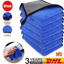 6 Pack Auto 1200GSM Mikrofasertuch Poliertuch Trockentuch Microfaser 40x40cm