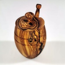 Honigtopf aus Olivenholz inkl