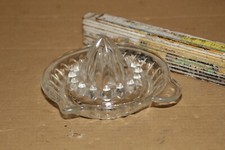 Zitruspresse Saftpresse Pressglas Glas klar 60er Vintage DDR