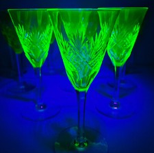 Antike Uranglas - 10 St.Set