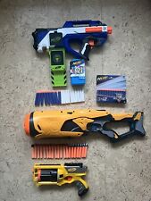 nerf Sammlung: Swarmfire, Rayven cs-18, Maverick rev-6, Pfeile und Kartenspiel