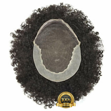 Herren Toupet Afro Q6 Lockig